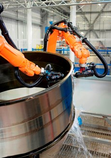Photograph of the existing original Intacom robot